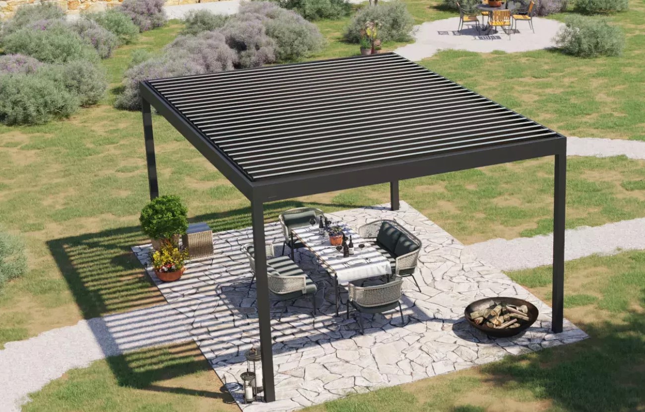 Lamellendach Pergola